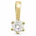0,40 ct lab grown diamant anheng i 14 karat gull 0,40 ct