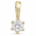 0,40 ct lab grown diamant anheng i 14 karat gull 0,40 ct