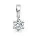 0,40 ct lab grown diamant anheng i 14 karat hvitt gull 0,40 ct