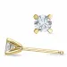 2 x 0,20 ct lab grown diamant solitaireørepynt i 14 karat gull med lab grown diamant 