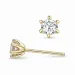 2 x 0,20 ct lab grown diamant solitaireørepynt i 14 karat gull med lab grown diamant 