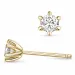 2 x 0,40 ct lab grown diamant solitaireørepynt i 14 karat gull med lab grown diamant 