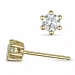 2 x 0,30 ct lab grown diamant solitaireørepynt i 14 karat gull med lab grown diamant 
