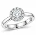 lab grown diamant ring i 14 karat hvitt gull 0,50 ct 0,23 ct