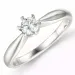 0,20 ct lab grown diamant ring i 14 karat hvitt gull 0,20 ct