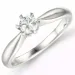 0,30 ct lab grown diamant ring i 14 karat hvitt gull 0,30 ct