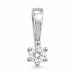 0,20 ct lab grown diamant anheng i 14 karat hvitt gull 0,20 ct