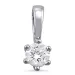 0,30 ct lab grown diamant solitaireanheng i 14 karat hvitt gull 0,30 ct