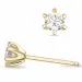 2 x 0,40 ct lab grown diamant solitaireørepynt i 14 karat gull med lab grown diamant 