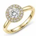lab grown diamant ring i 14 karat gull 1,0 ct 0,21 ct