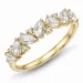 lab grown diamant ring i 14 karat gull 0,94 ct 0,05 ct