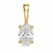 0,30 ct lab grown diamant solitaireanheng i 14 karat gull 0,30 ct