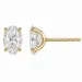 2 x 1 ct lab grown diamant solitaireørepynt i 14 karat gull med lab grown diamant (CVD) 