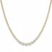 45 cm lab grown diamant halskjede i 14 karat gull 6,02 ct