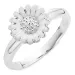 10 mm margeritt ring i sølv - Matilda