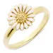 10 mm margeritt ring i forgylt sølv - Matilda