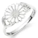 10 mm margeritt ring i sølv - Marie