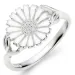 11 mm margeritt ring i sølv - Marie