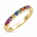 multifarget safir alliansering i 14 karat gull 0,51 ct