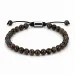 bronsitt armbånd i nylon med justerbar snor