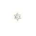 1 x 0,08 ct diamant solitaireørepynt i 14 karat gull med diamant 