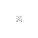 1 x 0,05 ct solitaireørepynt i 14 karat hvitt gull med diamant 