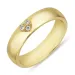 hjerte giftering i 14 karat gull 0,075 ct