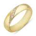 Giftering i 9 karat gull 0,04 ct