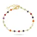 multifarget armbånd i forgylt sølv - Loom Stones