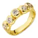 zirkon ring i forgylt messing - Eliné