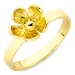 blomst ring i forgylt messing - Eliné