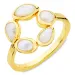 perle ring i forgylt messing - Eliné