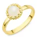månestein ring i forgylt messing - Eliné