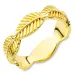 blad ring i forgylt messing