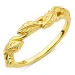blad ring i forgylt messing