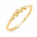 kule ring i forgylt messing - Bubbly Pure