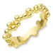 kule ring i forgylt messing - Bubbly Pure