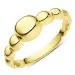 kule ring i forgylt messing - Bubbly Pure