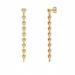 vanntette hjerte hjerteøredobb i forgylt stål - OCEANA