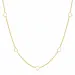 vanntett hjerte halskjede i forgylt stål - OCEANA