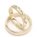 stjernedryss gifteringer i 9 karat gull 0,126 ct - par