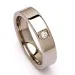 Giftering i titanium 0,05 ct