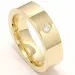 Giftering i 9 karat gull 0,1 ct