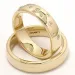 stjernedryss gifteringer i 14 karat gull 0,126 ct - par