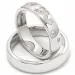 hjerte gifteringer i 14 karat hvitt gull 0,225 ct - par