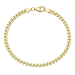 BNH panserarmbånd i forgylt sølv 18,5 cm x 4,0 mm