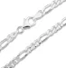 figarohalskjede i sølv 40 cm x 4,6 mm