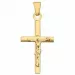 Jesus gull BNH kors i 14 karat gull