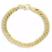 BNH panserarmbånd i forgylt sølv 17 cm x 5,4 mm