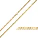 BNH panserhalskjede i 8 karat 55 cm x 2,4 mm